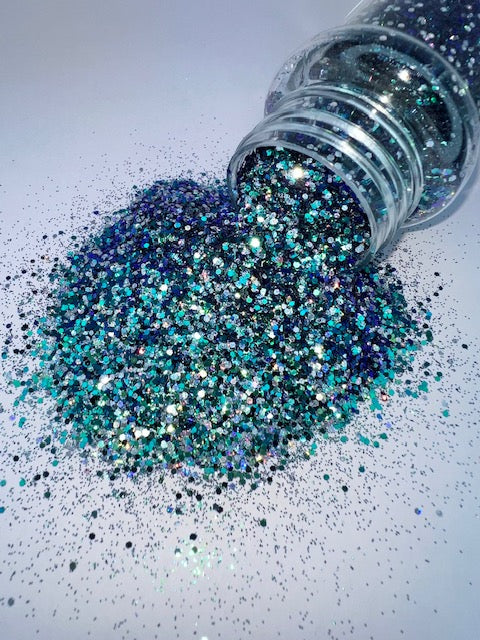 Galaxy- Green Color Shift Holographic Custom Mixed Glitter