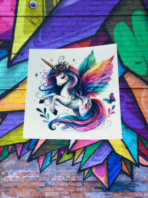 244. Rainbow Unicorn Decal