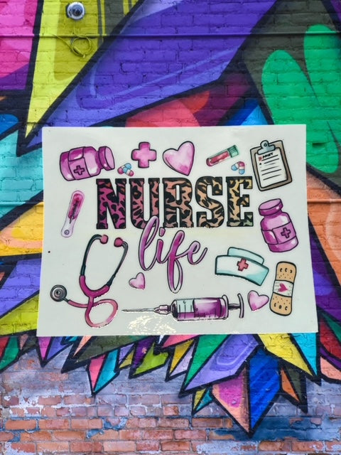 238. Nurse Life Decal