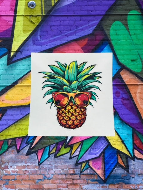 266. Pineapple with Sunglasses Decal