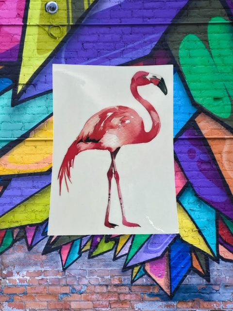 262. Large Flamingo Decal