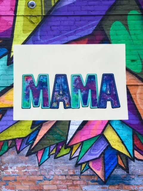 281. Embroidered Mama Decal