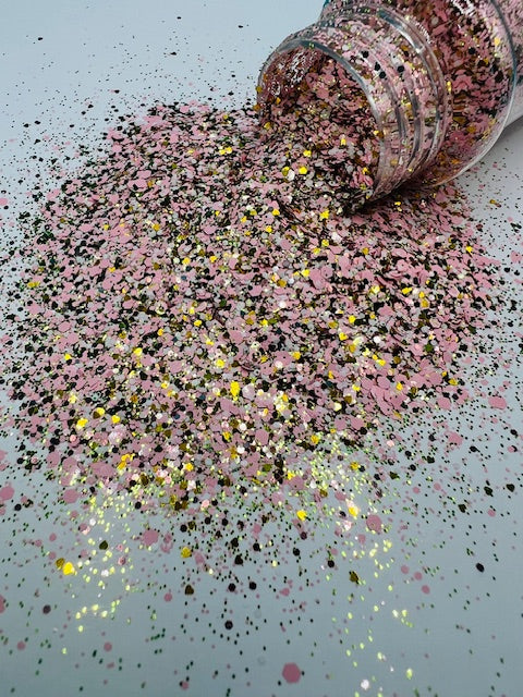Ace High- Pink and Gold Custom Mixed Glitter