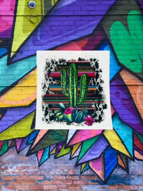 288. Funky Cactus Decal