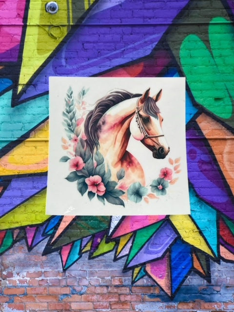 297. Pastel Horse Decal