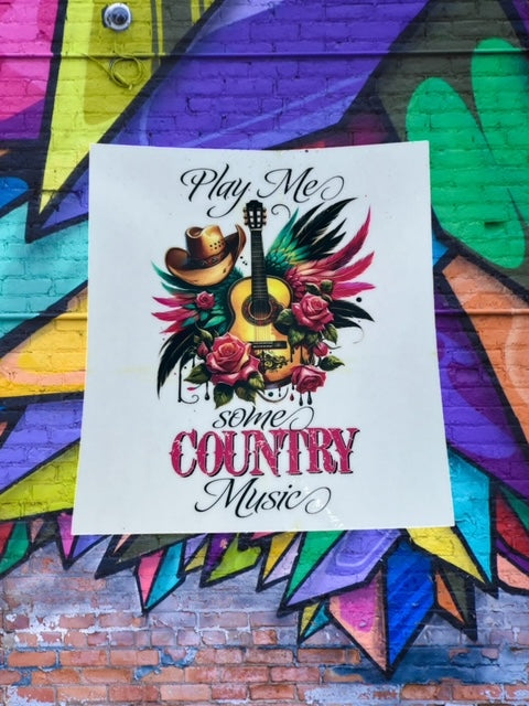302. Play Me Some Country Music Decal