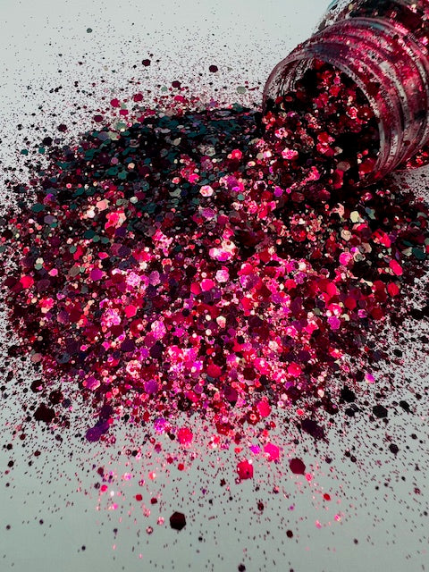 Ashanti- Pink Color Shift Custom Mixed Glitter