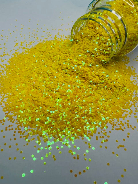 The Golden Sun- Yellow Orange Color Shift Mini Chunky Glitter