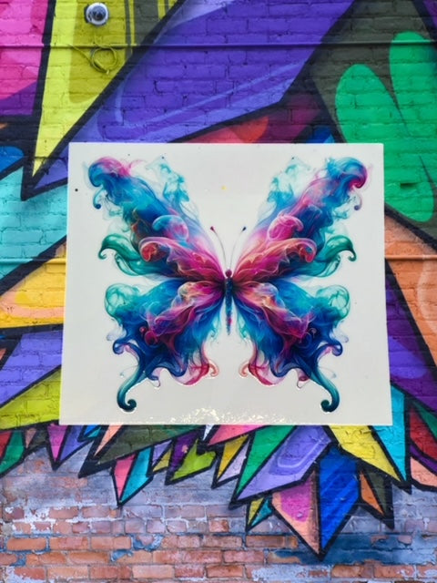 371. Smokey Butterfly Decal