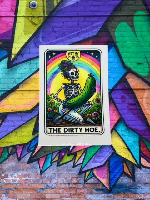 366. The Dirty Hoe Tarot Card Decal