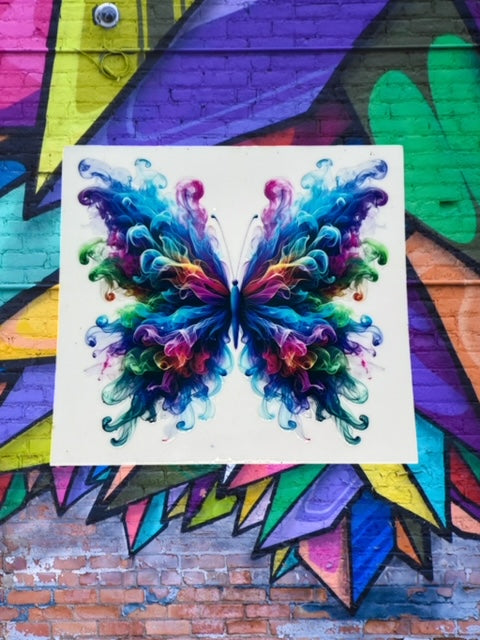 364. Smokey Butterfly Decal