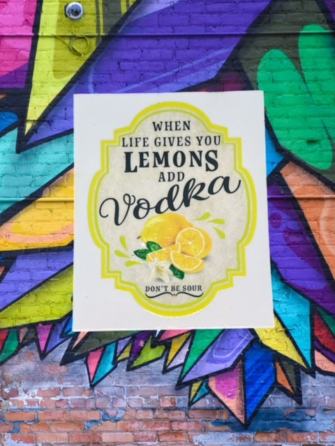 384. Lemons Vodka Decal
