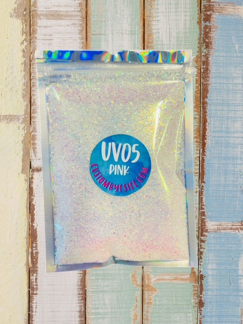 UV05- Pink UV Color Changing Glitter