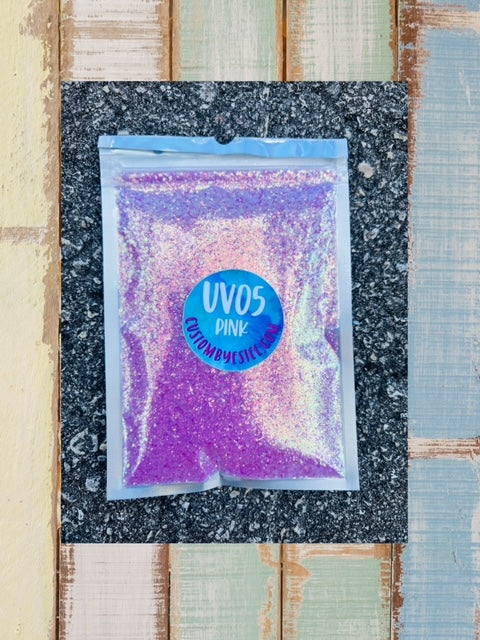 UV05- Pink UV Color Changing Glitter