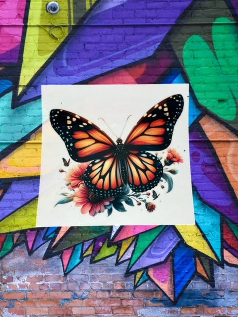 403. Monarch Butterfly Decal