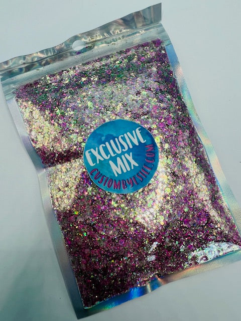 Exclusive Mix Glitter- Pink Green