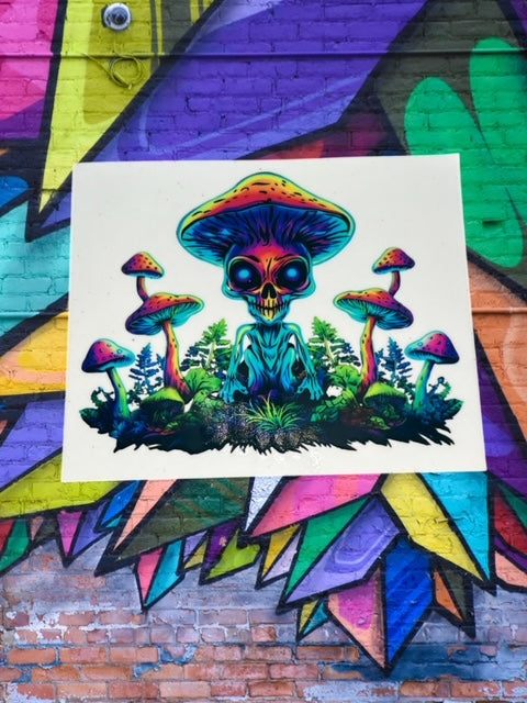 4. Alien Mushrooms Decal