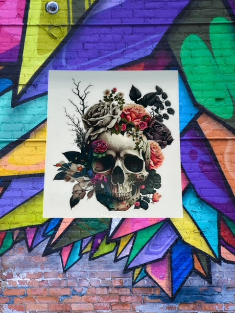 19. Floral Skull