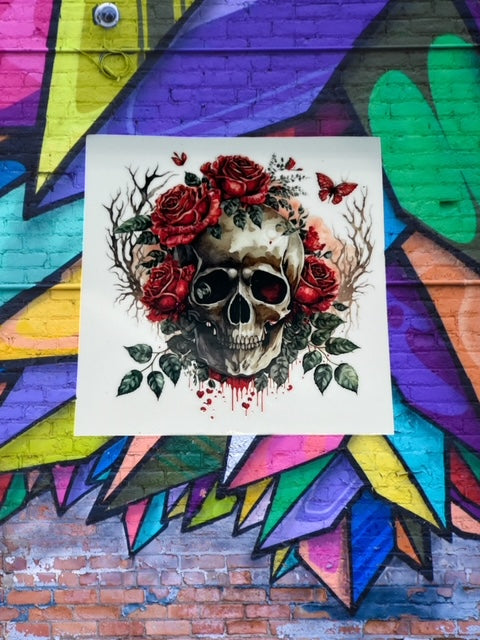 23. Red Rose Skull