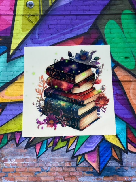 144. Book Stack Colorful