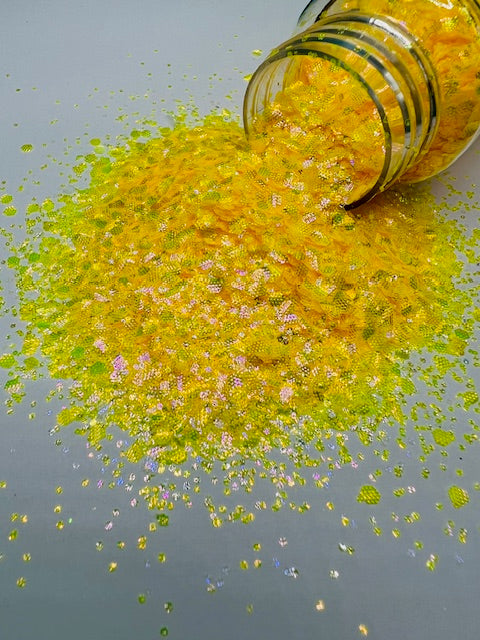 Sunshine- Textured Yellow Color Shift Glitter