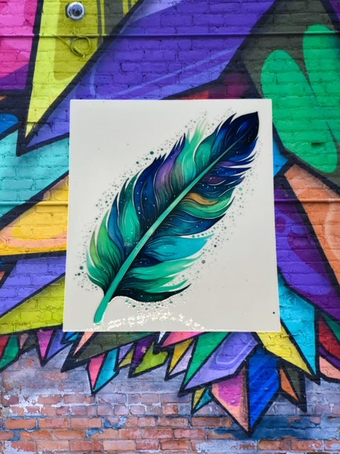 218. Feather Decal