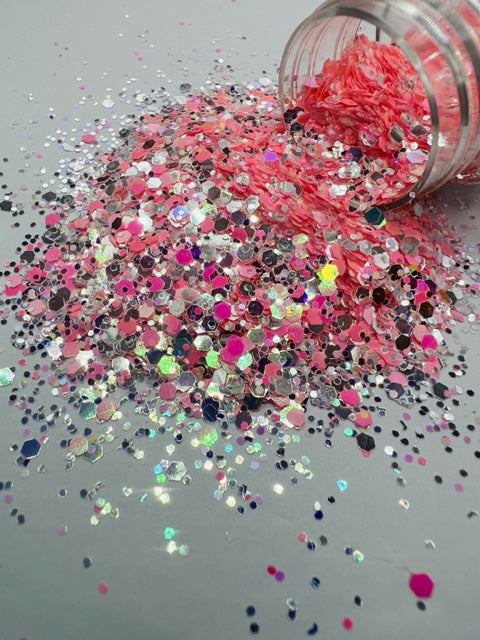 Glitterally- Pink Mirror Color Shift Mixed glitter