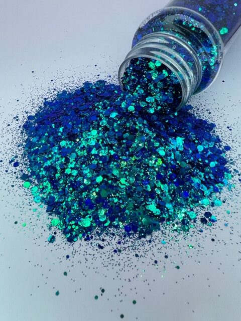 Peacock Sparkle-Mixed Blue Green Color Shift Glitter