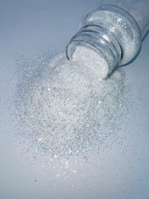 Sugar Rim- Fine High Flash Pearl White Glitter