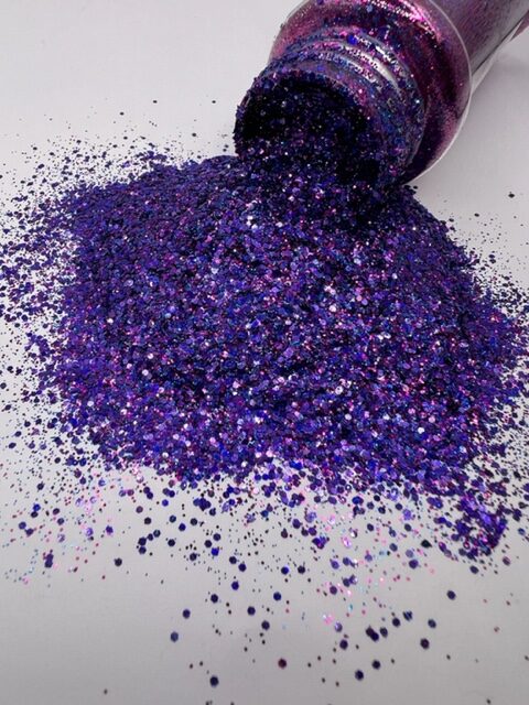 Ursula- Custom Mixed Purple Blue Glitter
