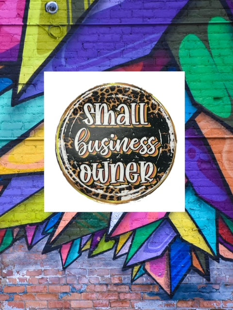 28. Leopard Small Business Owner Decal