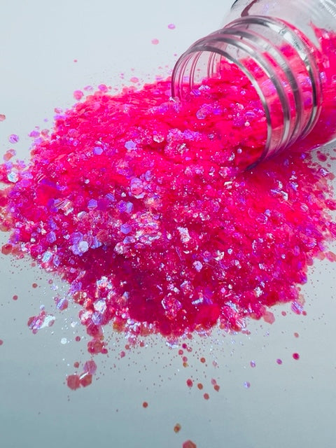 Pinky Swear- Hot Pink Mixed Glitter
