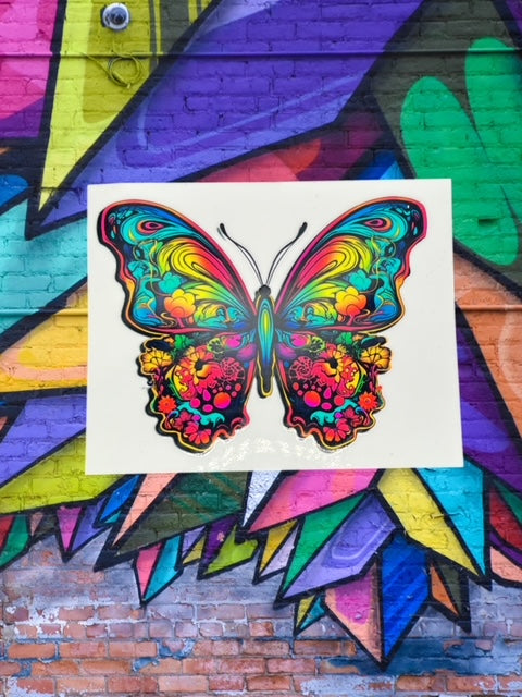 135. Trippy Butterfly Decal