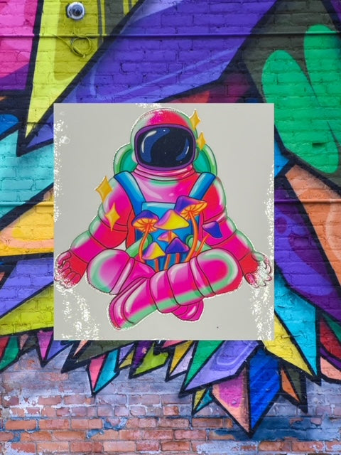 122. Psychedelic Spaceman Decal