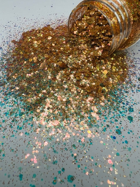 Roddy Rich- Iridescent Holographic Gold Mixed Glitter