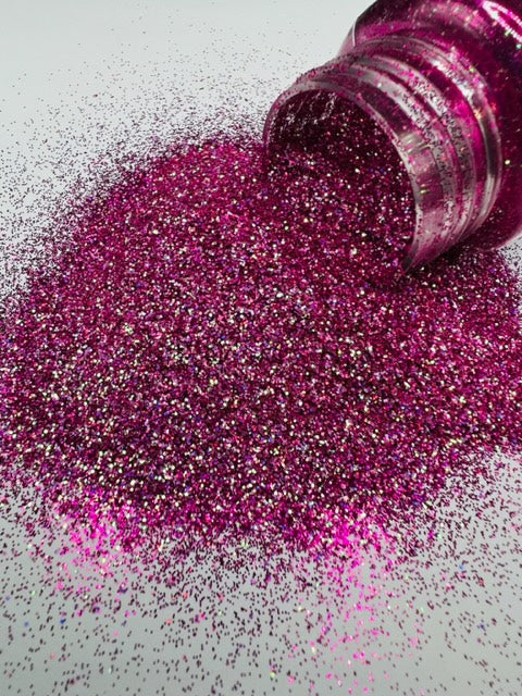 Shawne- Custom Mixed Dark Pink Holographic Glitter