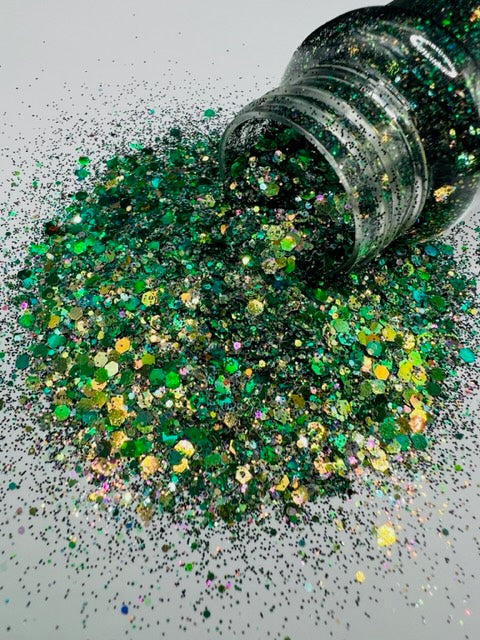 Witchcraft- Green Custom Mixed Color Shift Glitter