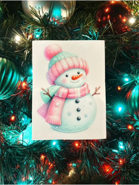 421. Cutie Snowman Decal