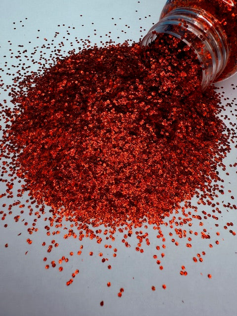 Bae Watch- Red Mini Chunky Textured Glitter 7-4