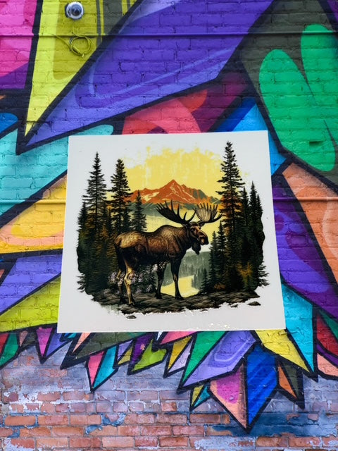 433. Moose Scenic View Decal