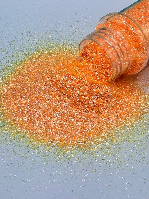 Mango Mojito - Orange Yellow Mini Crushed Glass Glitter 7-1