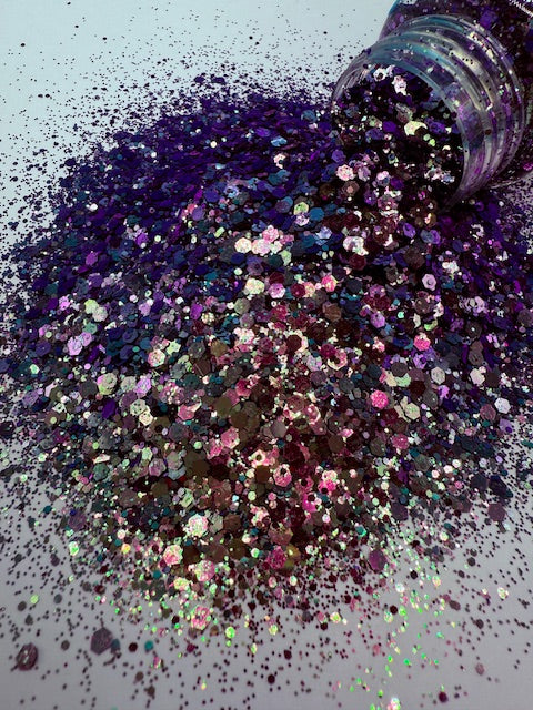 Sugar Plum Color Shift Purple Chunky Mixed Glitter 8-10