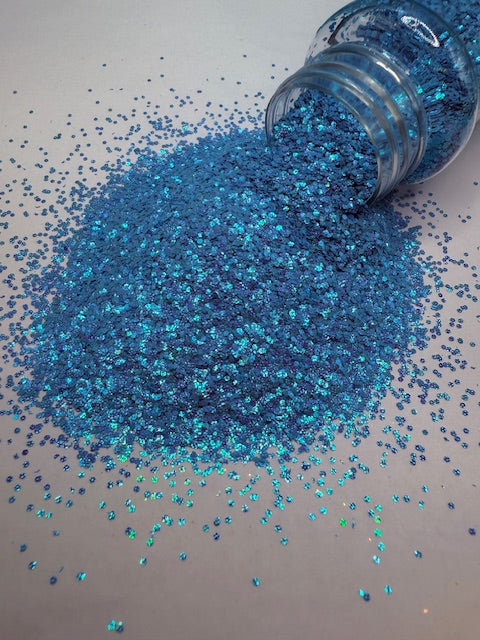 Florida Springs- Mini Chunky Blue Color Shift Textured Glitter 8-8