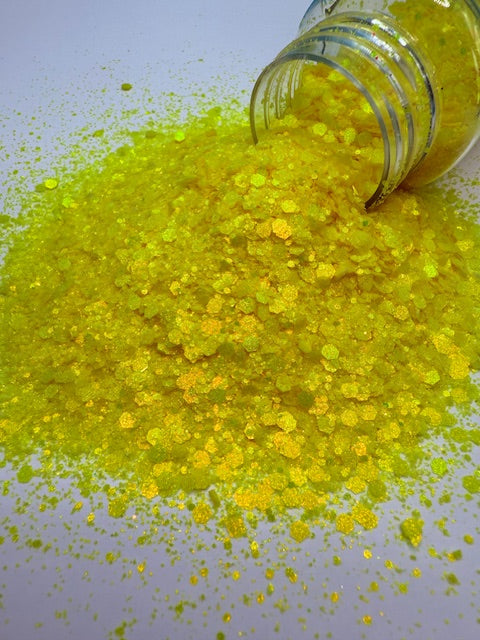 Sunkissed-  Yellow Pearl Shimmer Chunky Mixed Glitter 8-5