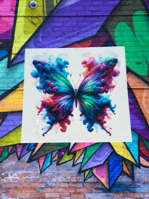 93. Smokey Butterfly Decal