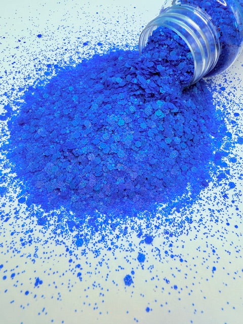 Summer Rain- Blue Pearl Shimmer Chunky Mixed Glitter