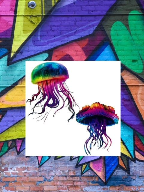 98. Neon Jellyfish Duo Decal Bundle