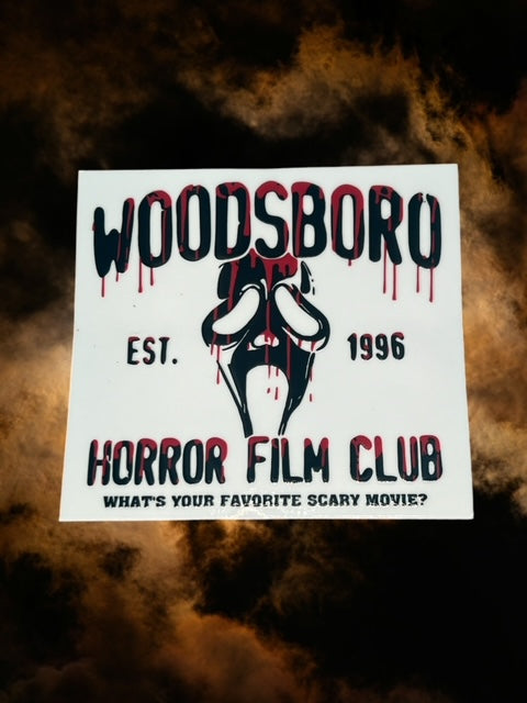 428. Ghost Face Woodboro Decal