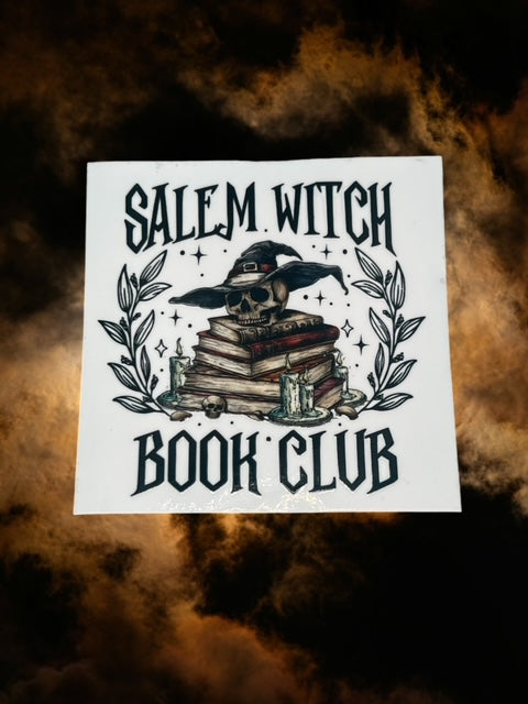 425. Salem Witch Book Club Decal