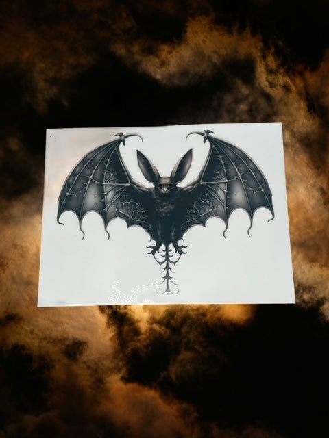 425. Black Bat Decal